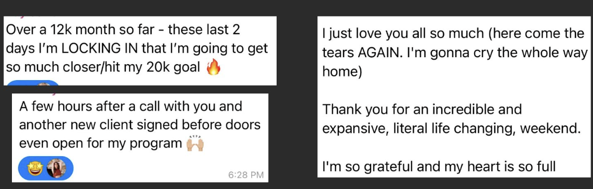 Literal life-changing weekend heart is so full, going to cry the whole way home